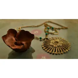 प्रभा ✺ Brass Necklace { 9 }